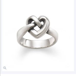 James Avery heart knot ring sterling silver